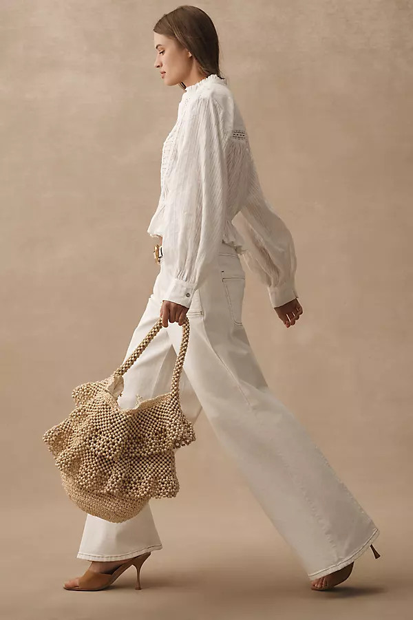 Pilcro High-Rise Wide-Leg Trouser Jeans | Anthropologie (US)