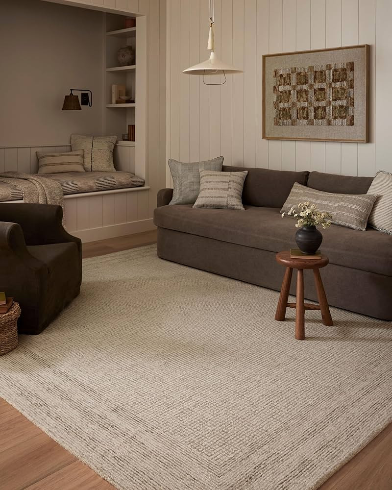 Loloi Amber Lewis Windsor Collection WIN-01 Ivory/Stone 8'-6" x 11'-6" Area Rug | Amazon (US)