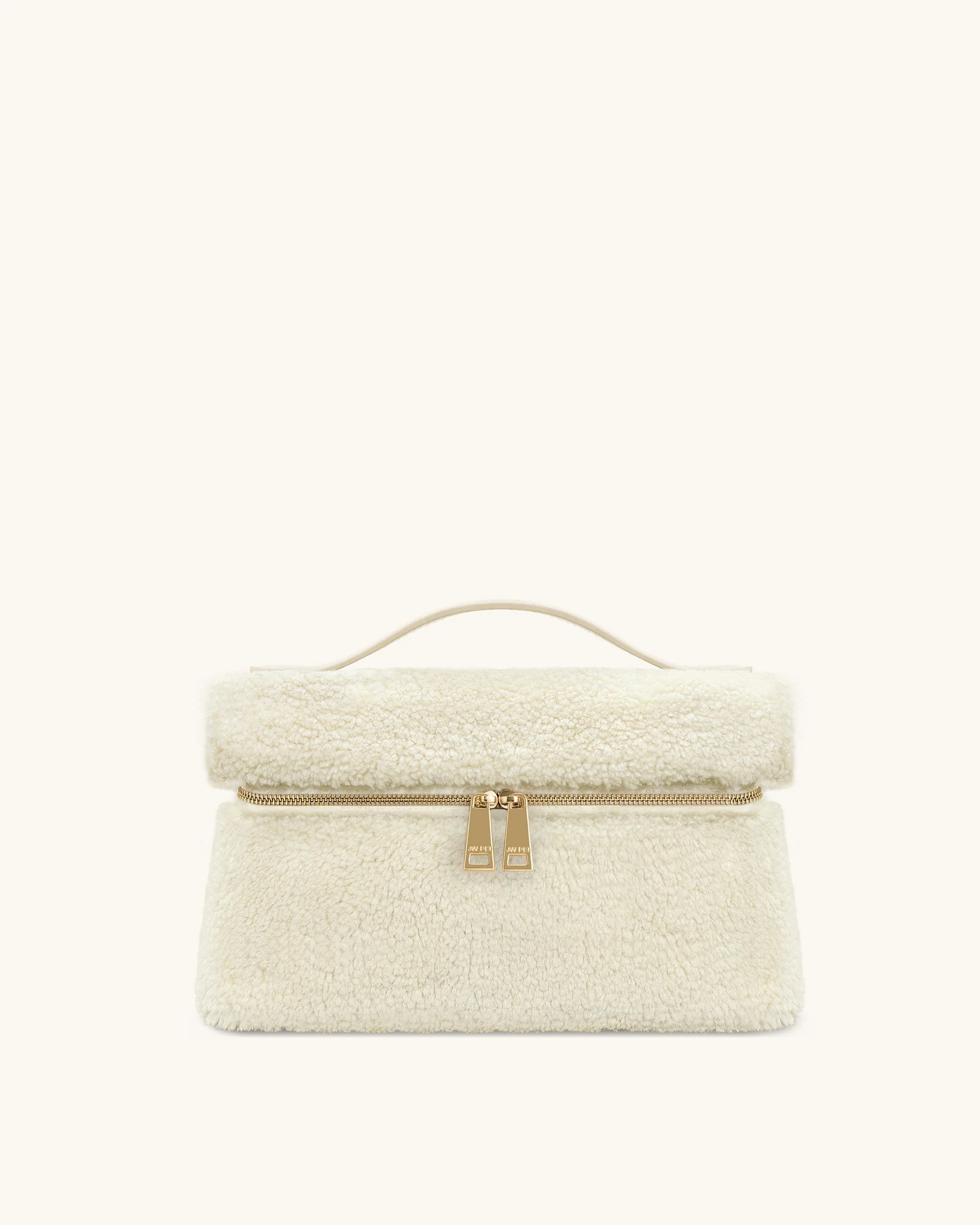 Thea Faux Fur Top Handle Bag - Cream | JW PEI US