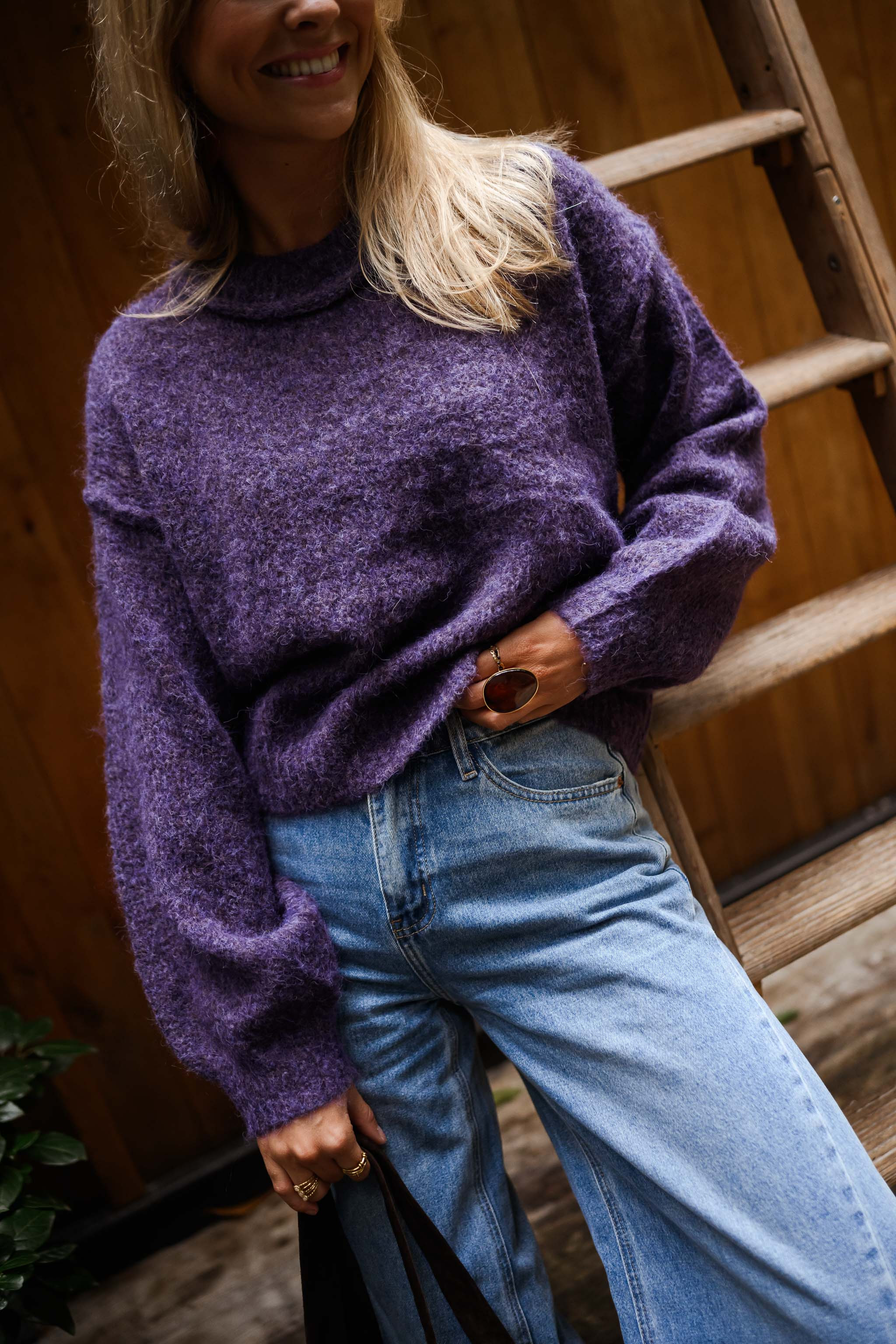 Purple Romeo Sweater | Easy Clothes