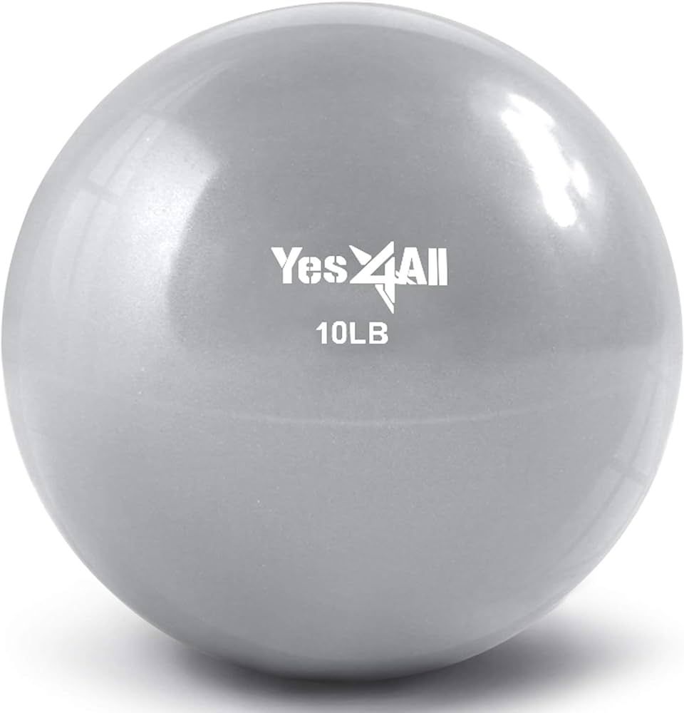 Yes4All Toning Ball, Medicine Balls for Exercise, Soft Medicine Ball for Pilates, Yoga and Fitnes... | Amazon (US)