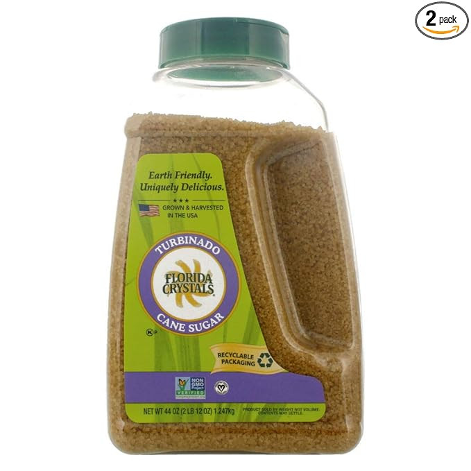 Florida Crystals Turbinado Sugar 44 Ounces (Pack of 2) | Amazon (US)
