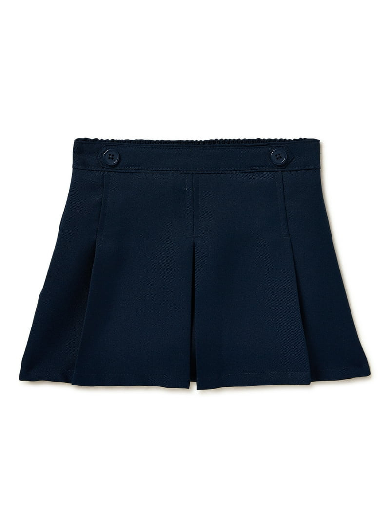 Wonder Nation Toddler Girls School Uniform Twill Scooter Skirt, Sizes 2T-5T - Walmart.com | Walmart (US)