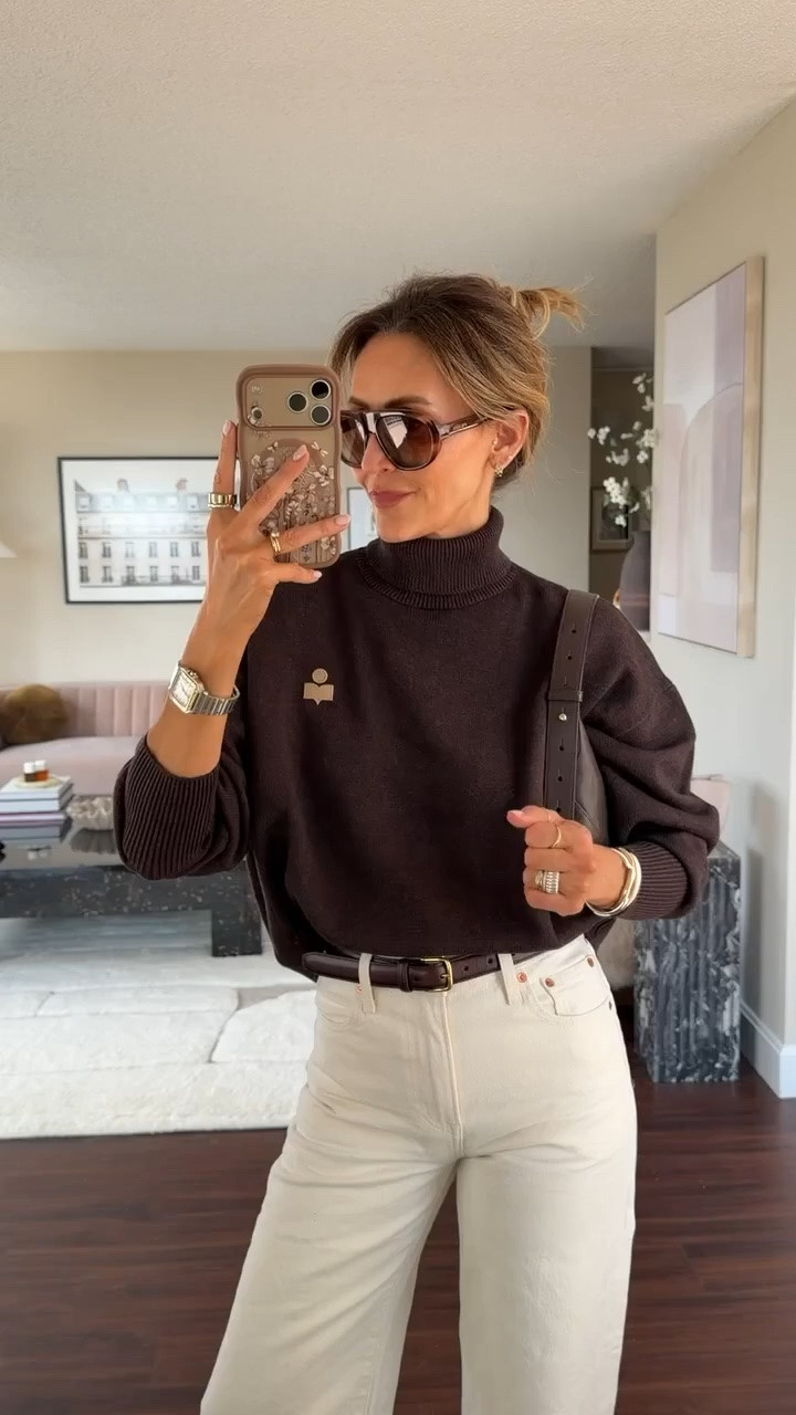 Newest chunky knit arrived and I’m obsessed, fits naturally oversized so I went tts and ordered an xs. Paired with the ecru color of one of my favorite jeans that are 30% off right now!

#LTKootd #LTKstorytime #LTKSeasonal