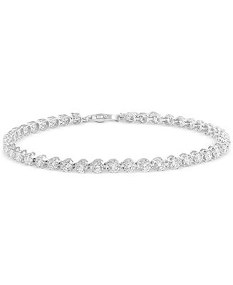 EFFY® Lab Grown Diamond Tennis Bracelet (3 ct. t.w.) in 14k White Gold | Macy's