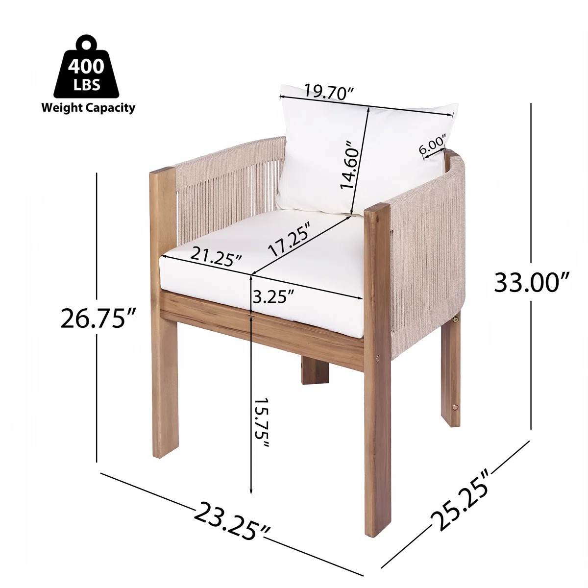 Keeton 7-Piece Modern Coastal Outdoor Dining Set With Acacia Wood Table And Rope-Wrapped Chairs W... | Wayfair North America
