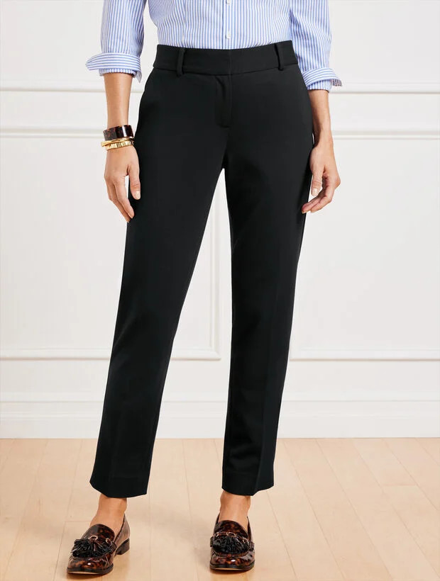 Talbots Hampshire Straight Ankle Pants - Ponte | Talbots