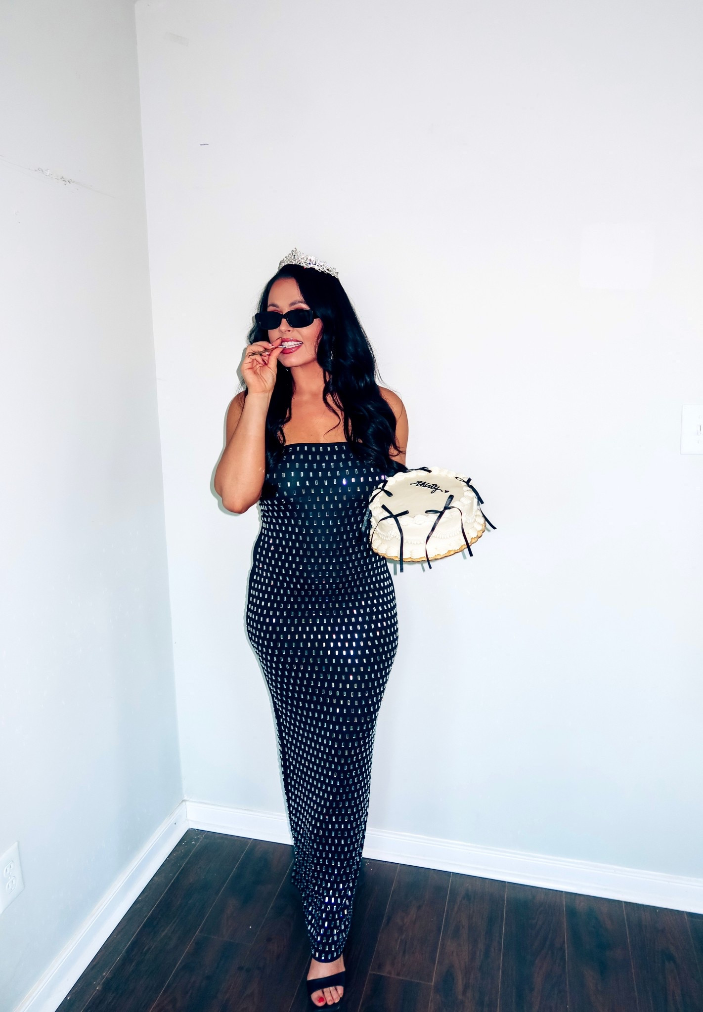 Rhinestone birthday dress (medium), cake bows and oval sunglasses #founditonamazon 

#LTKootd #LTKWedding #LTKSaleAlert