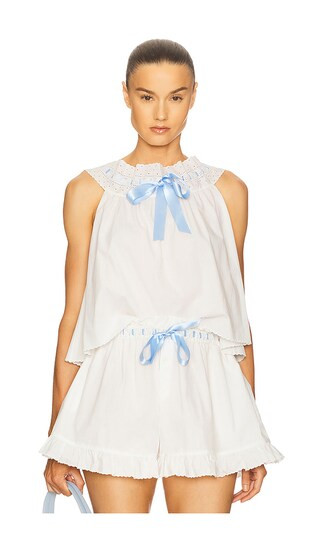 The Summer Vintage Top in White | Revolve Clothing (Global)