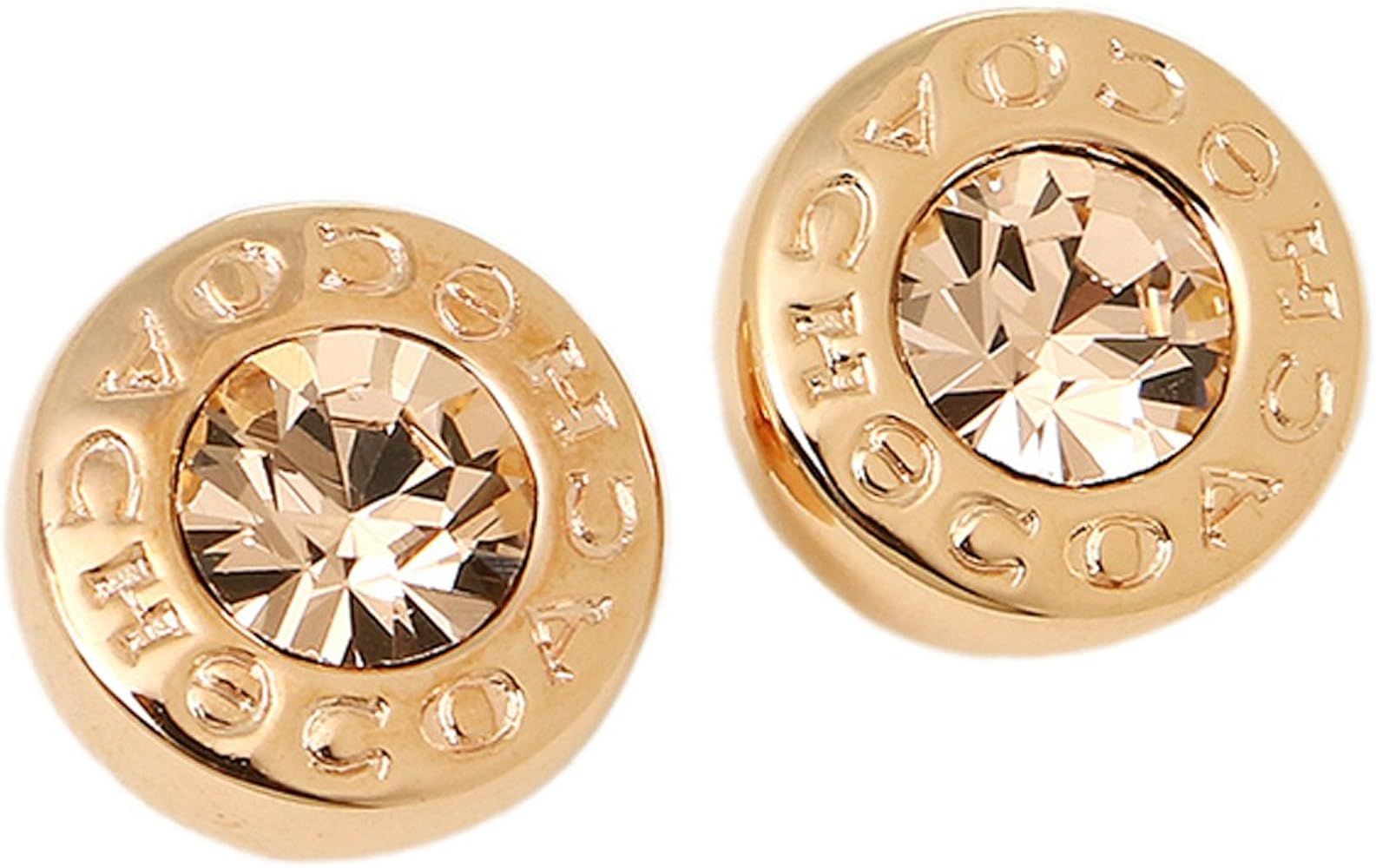 COACH GOLD OPEN CIRCLE STUD EARRINGS F54516, GOLD, Size No Size | Amazon (US)