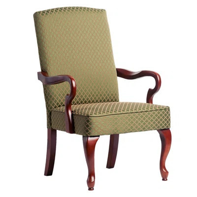 Armchair - Solid Wood, Diamond Fabric, Relaxing Feel High Back Chair With Foam Padding And Wood Structure | Wayfair North America