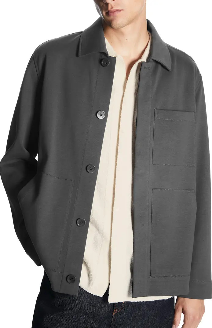 Cotton Jersey Utility Jacket | Nordstrom