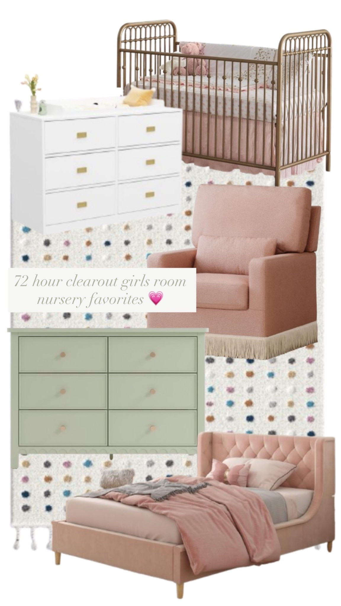 The most adorable girls room / nursery picks from Wayfair’s 72 hour clearout sale 

#LTKFallSale #LTKKids #LTKBump