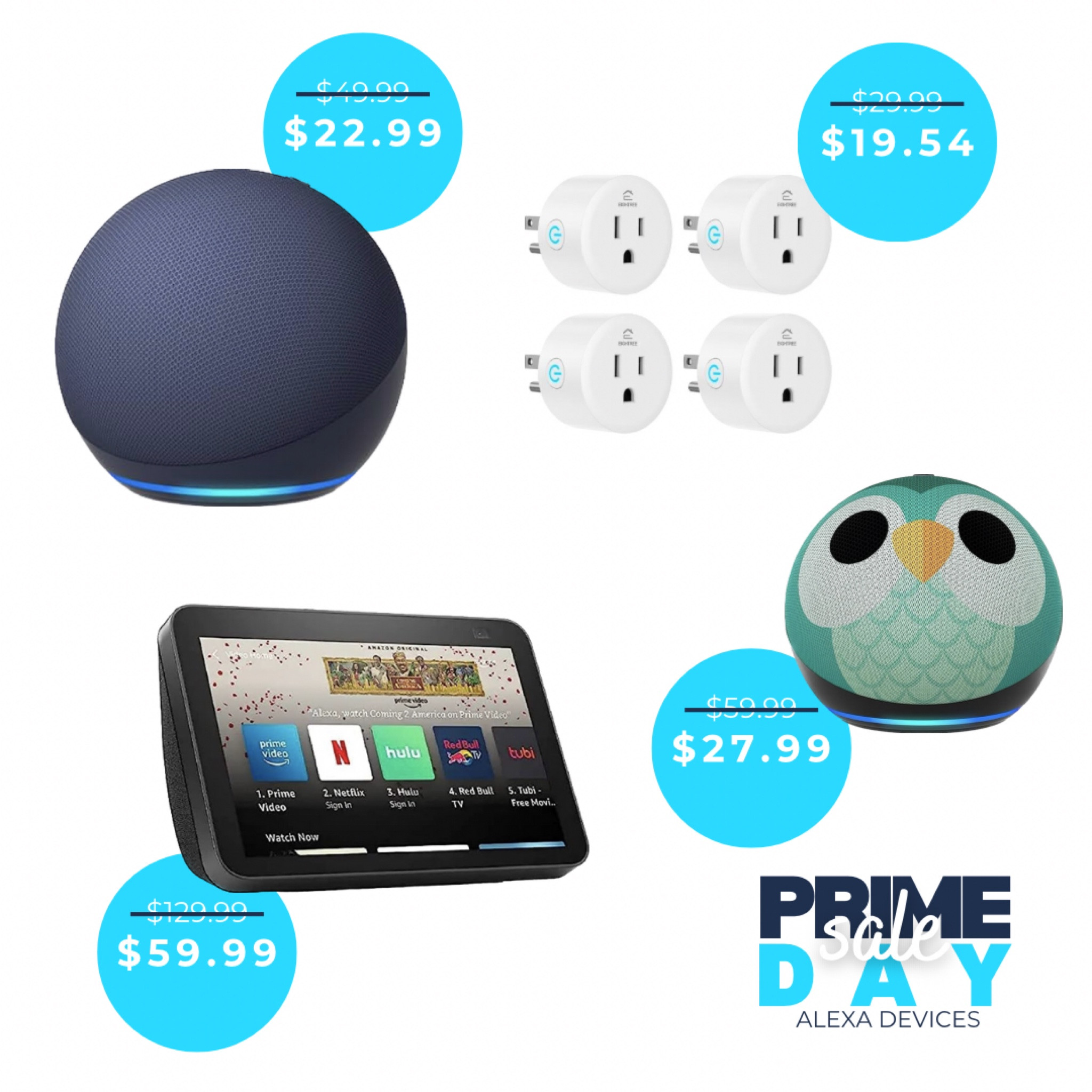Alexa compatible devices on sale for prime day!! I love these smart plugs in my home for automation and easy ways to turn on lamps, scent machines, etc by just speaking!

#LTKsalealert #LTKxNSale #LTKxPrimeDay