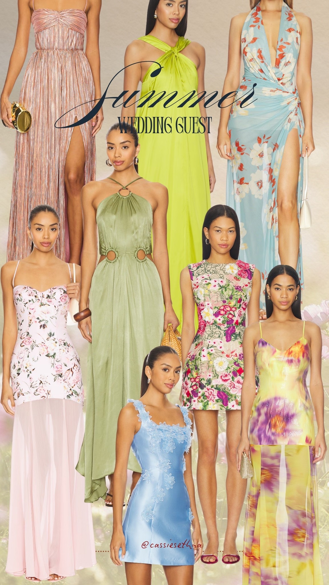 Revolve wedding guest dresses for summer! I am 5’7” and typically wear XS/2 in most brands.