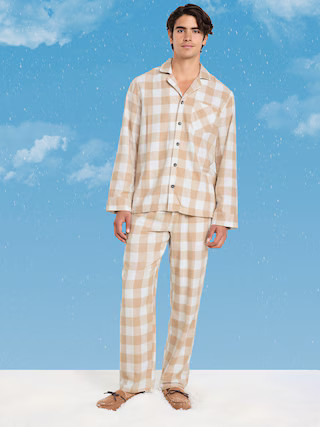Plaid Flannel Pajama Set for Men | Old Navy (US)