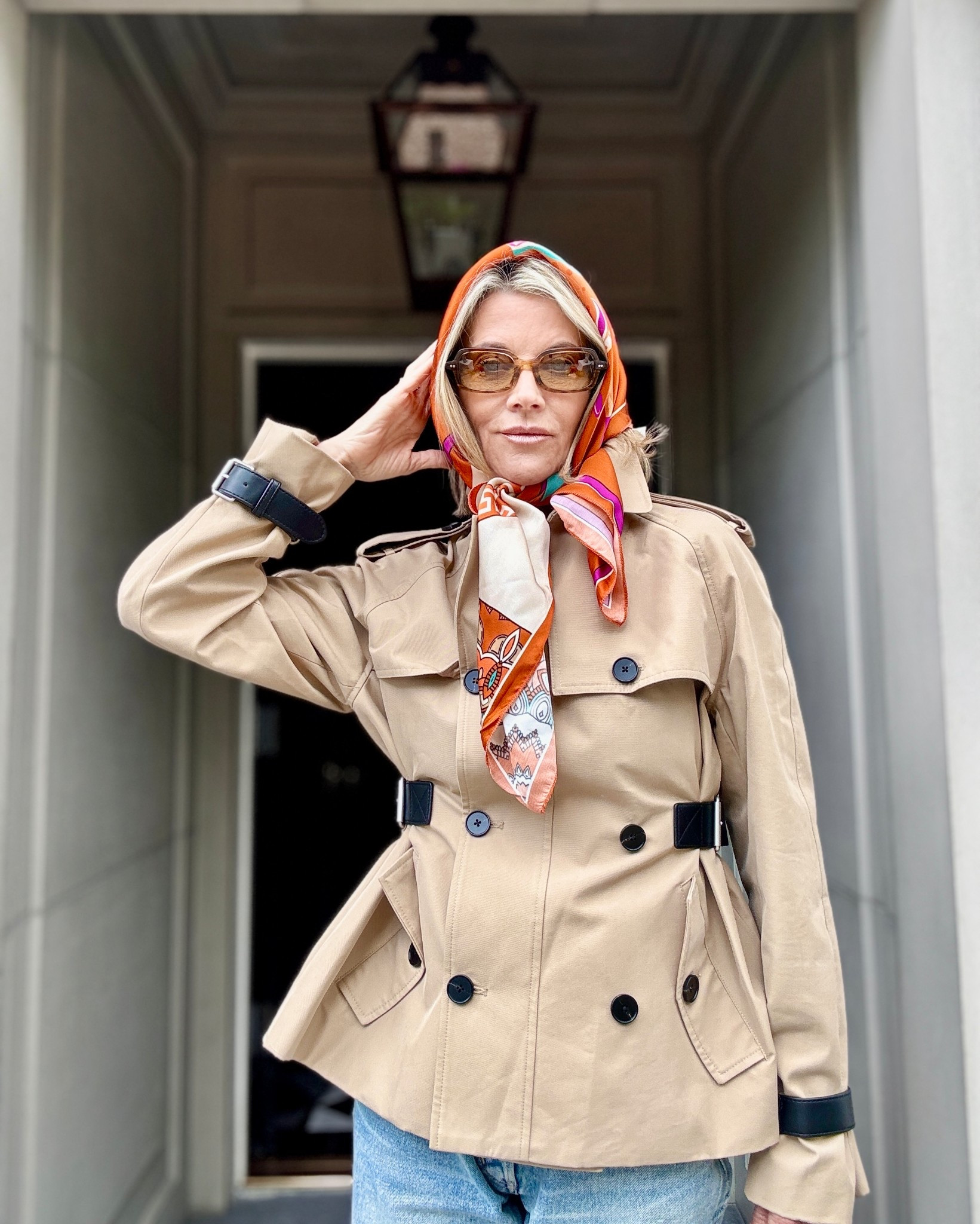 Chic Cropped Trench for the ☔