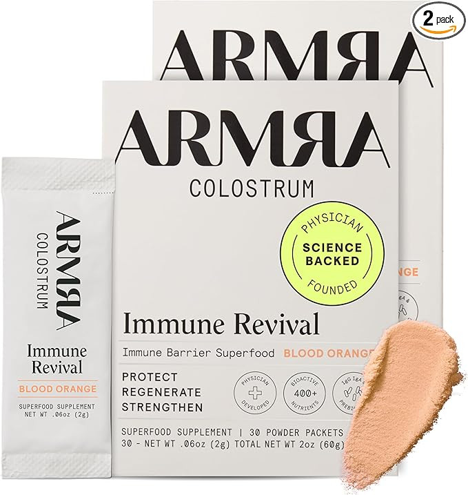 ARMRA Colostrum Powder | Blood Orange | Gut Health & Bloating | Skin & Hair | Immunity | Keto, Gl... | Amazon (US)