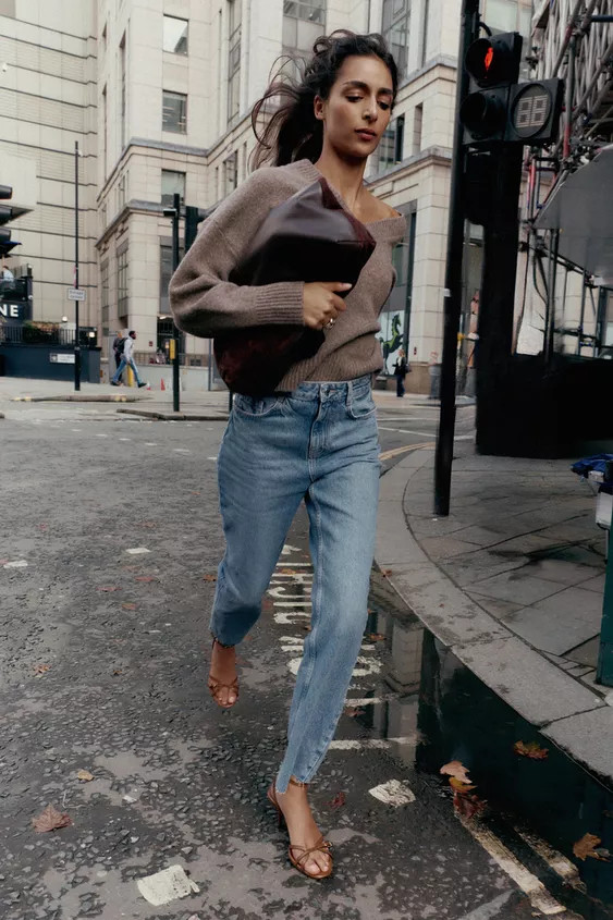 JEANS Z.02 STRAIGHT ANKLE HIGH-WAIST | Zara Canada