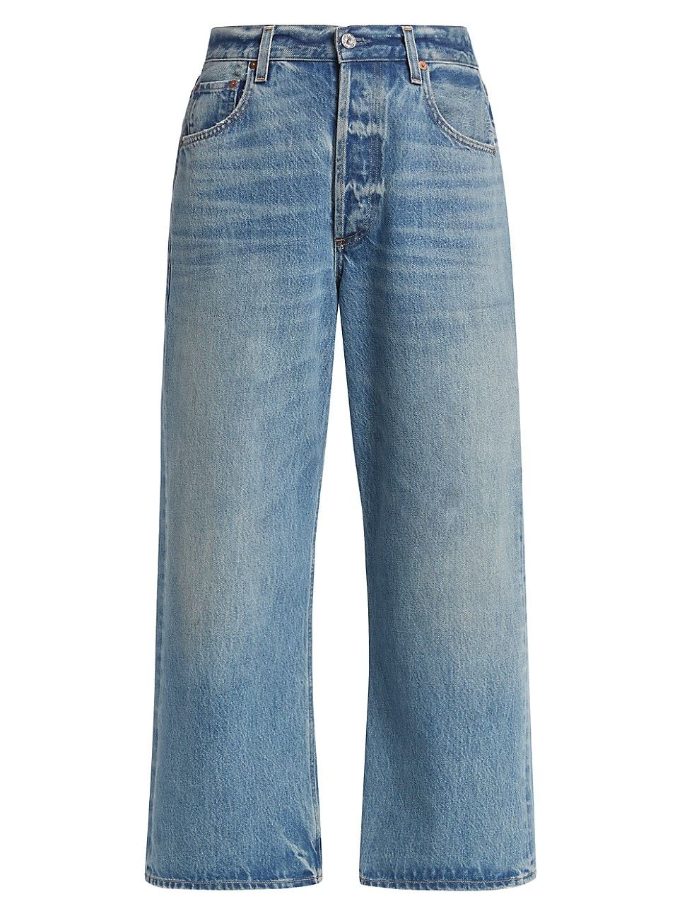 Women's Gaucho Vintage Wide-Leg Jeans - Sodapop Medium Indigo - Size 27 | Saks Fifth Avenue