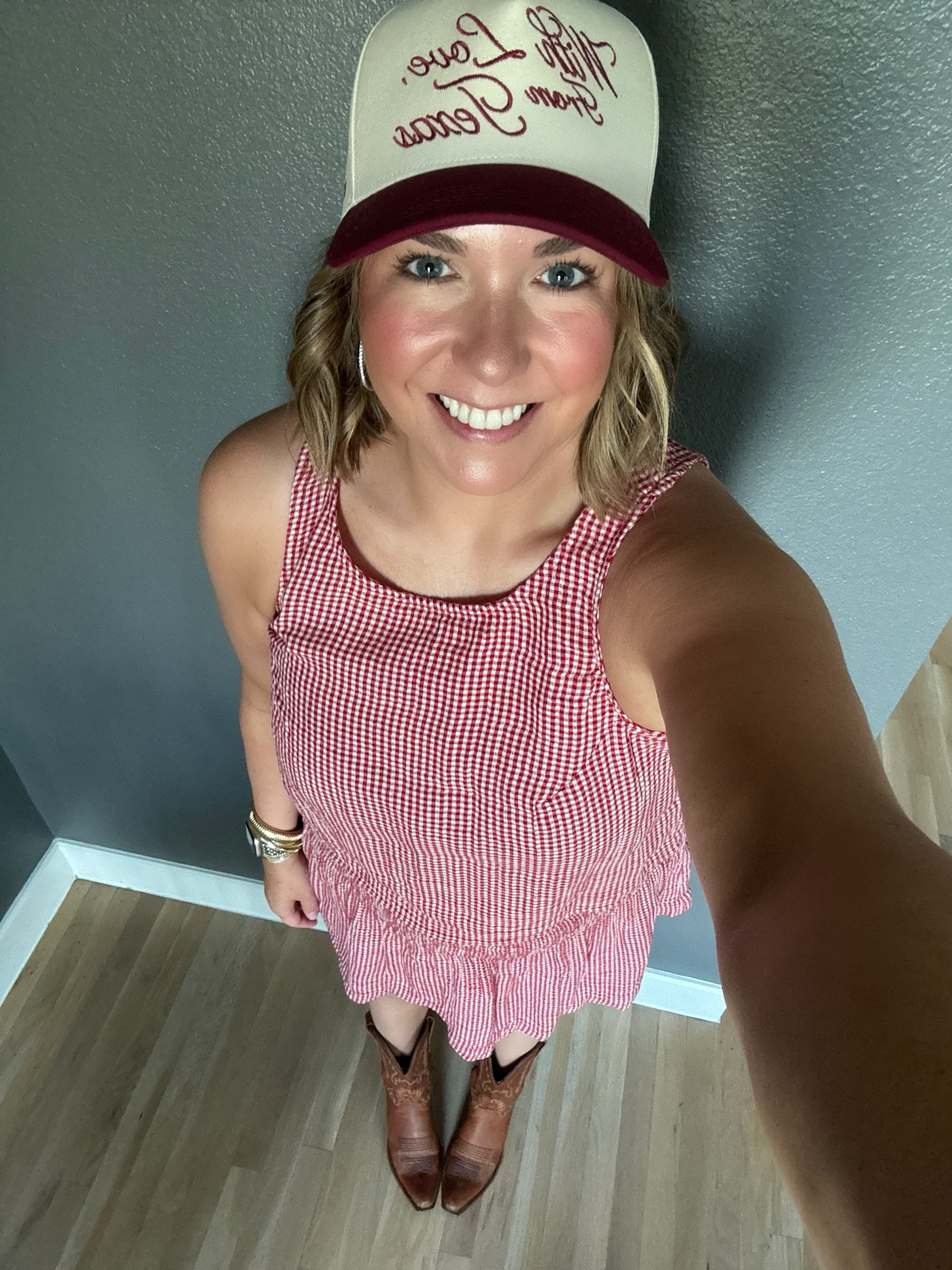 My outfit for the Zach Bryan concert here in Dallas last night. I loved this set because this skirt is actually a skirt and it’s so nice to have shorts underneath. I added a fun hat and cowboy boots to round out the outfit.

#LTKootd #LTKMidsize #LTKSaleAlert