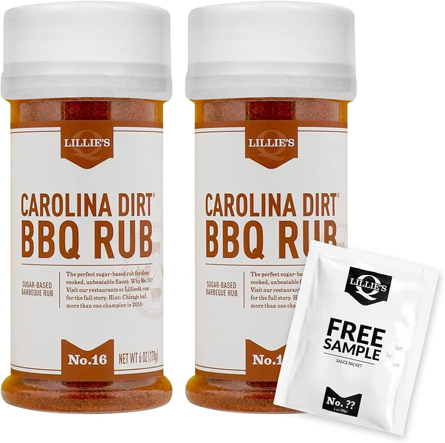 Lillie’s Q - Carolina Dirt BBQ Rub, Sugar-Based BBQ Rub, Traditional Carolina Barbeque Rub, Swe... | Amazon (US)