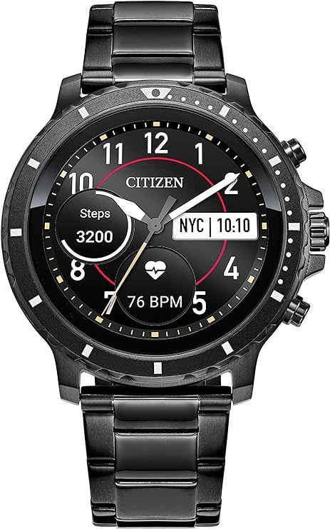 Amazon.com: Citizen CZ Smart 46mm Stainless Steel Smartwatch Touchscreen, Heartrate, GPS, Speaker... | Amazon (US)
