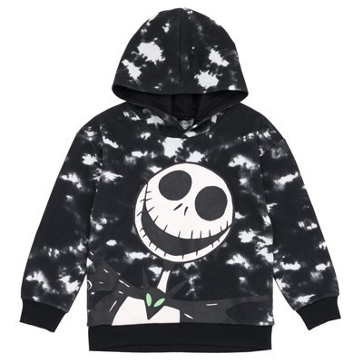 Disney Nightmare Before Christmas Jack Skellington Little Boys Fleece Hoodie Tie Dye 6 | Target