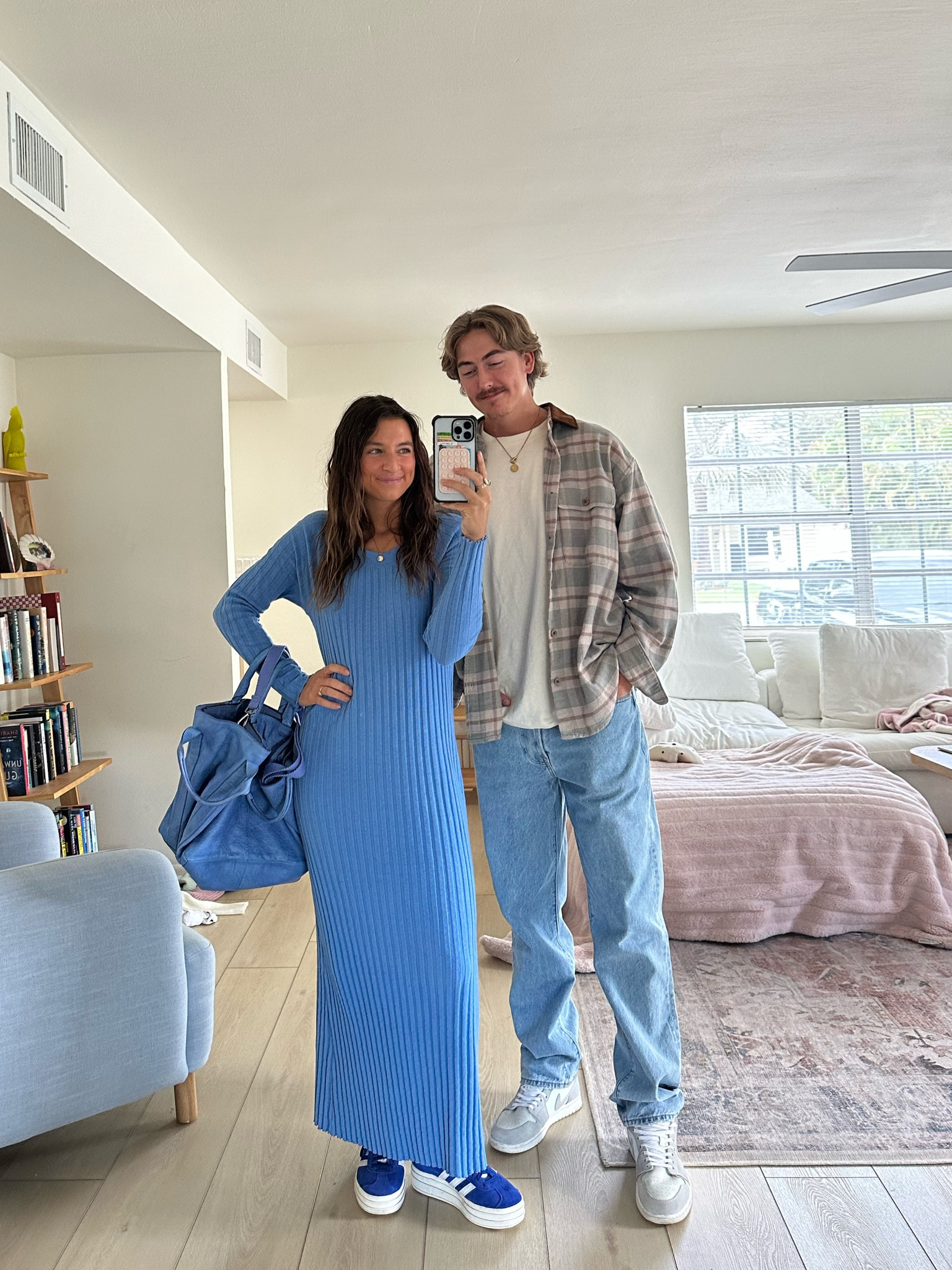 church fits <3 this dress comes in 3 colors and this blue is perfect! It’s not form fitting but more of a loose flattering fit 
Size: XS
Josh: size xl and 32 x 32 pants 
Abercrombie code this weekend: APP20

#LTKmens #LTKSeasonal #LTKstyletip