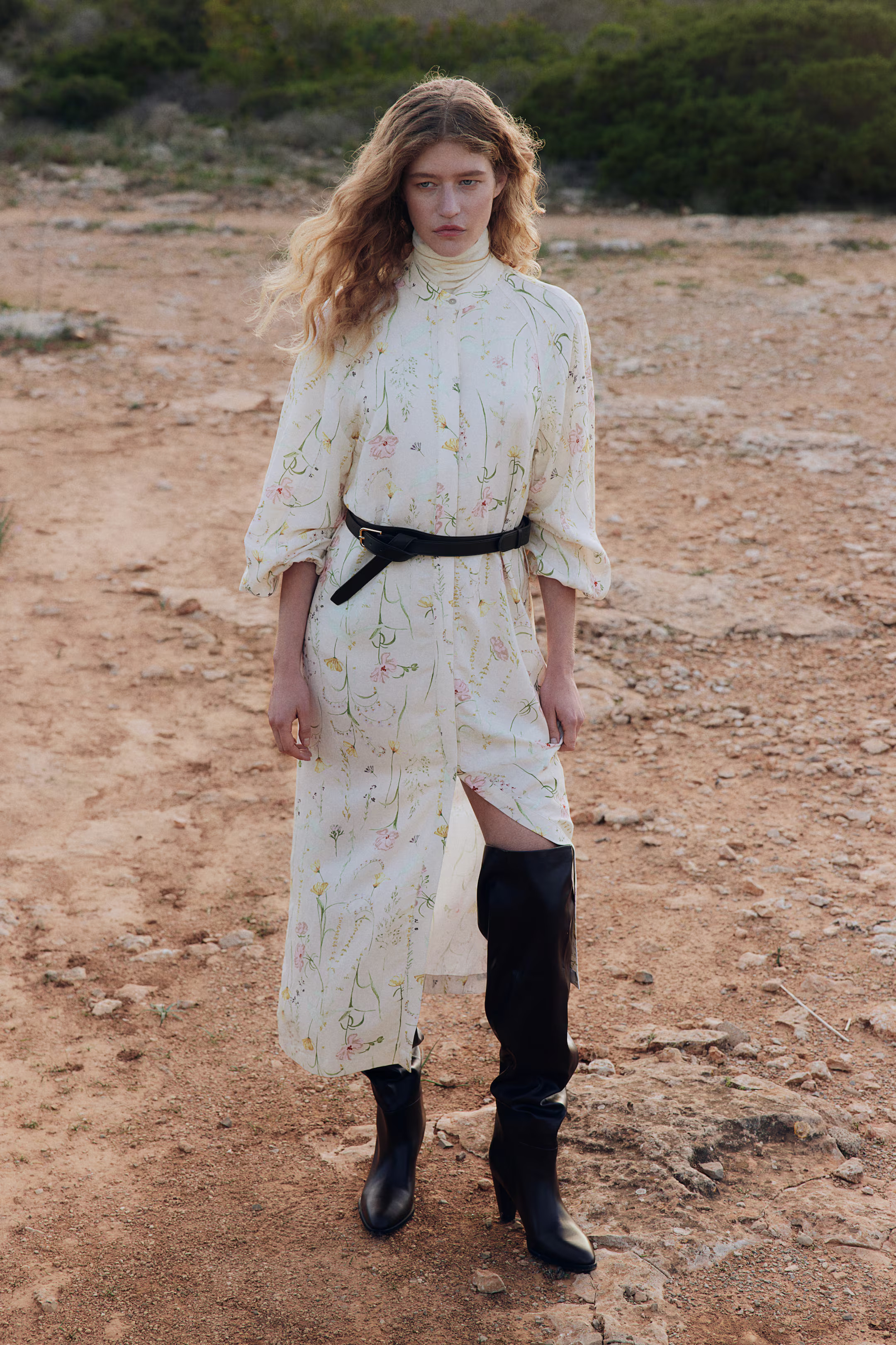 Linen-blend tie-belt dress | H&M (UK, MY, IN, SG, PH, TW, HK)