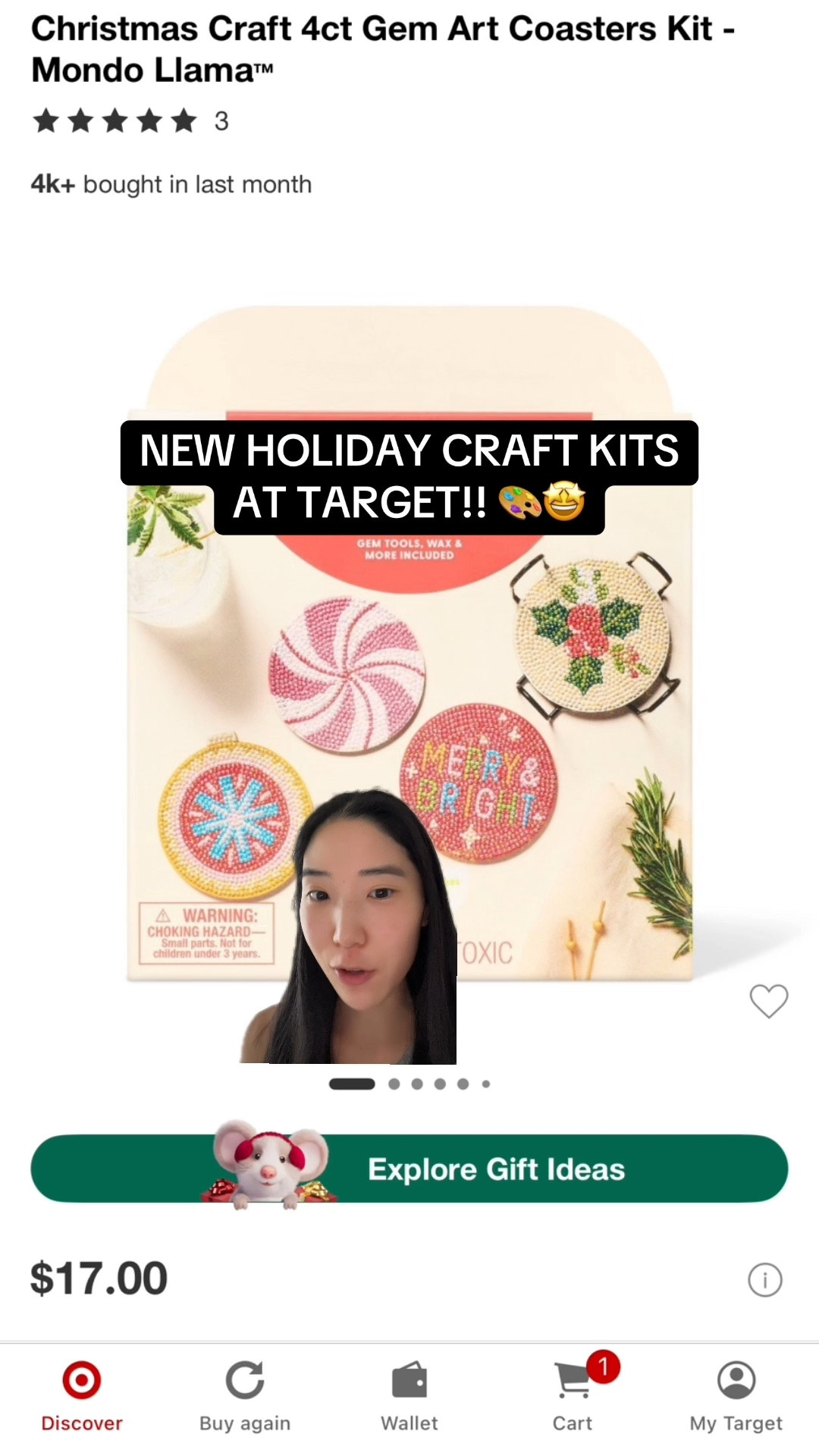 New craft kits at Target!🤩🎨 I love doing these! They’re also great gifts!

#target #craft #diy #giftguide #giftidea #christmas #holiday #christmasgift #targetfinds #sale 

#LTKGiftGuide #LTKSaleAlert #LTKFamily