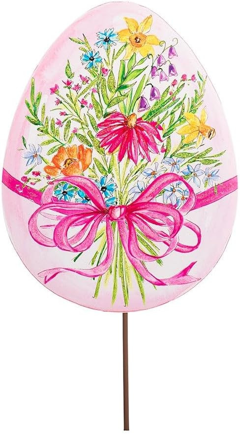 The Round Top Collection-Beck's Floral Easter Egg Stake Decorative Ornament | Amazon (US)