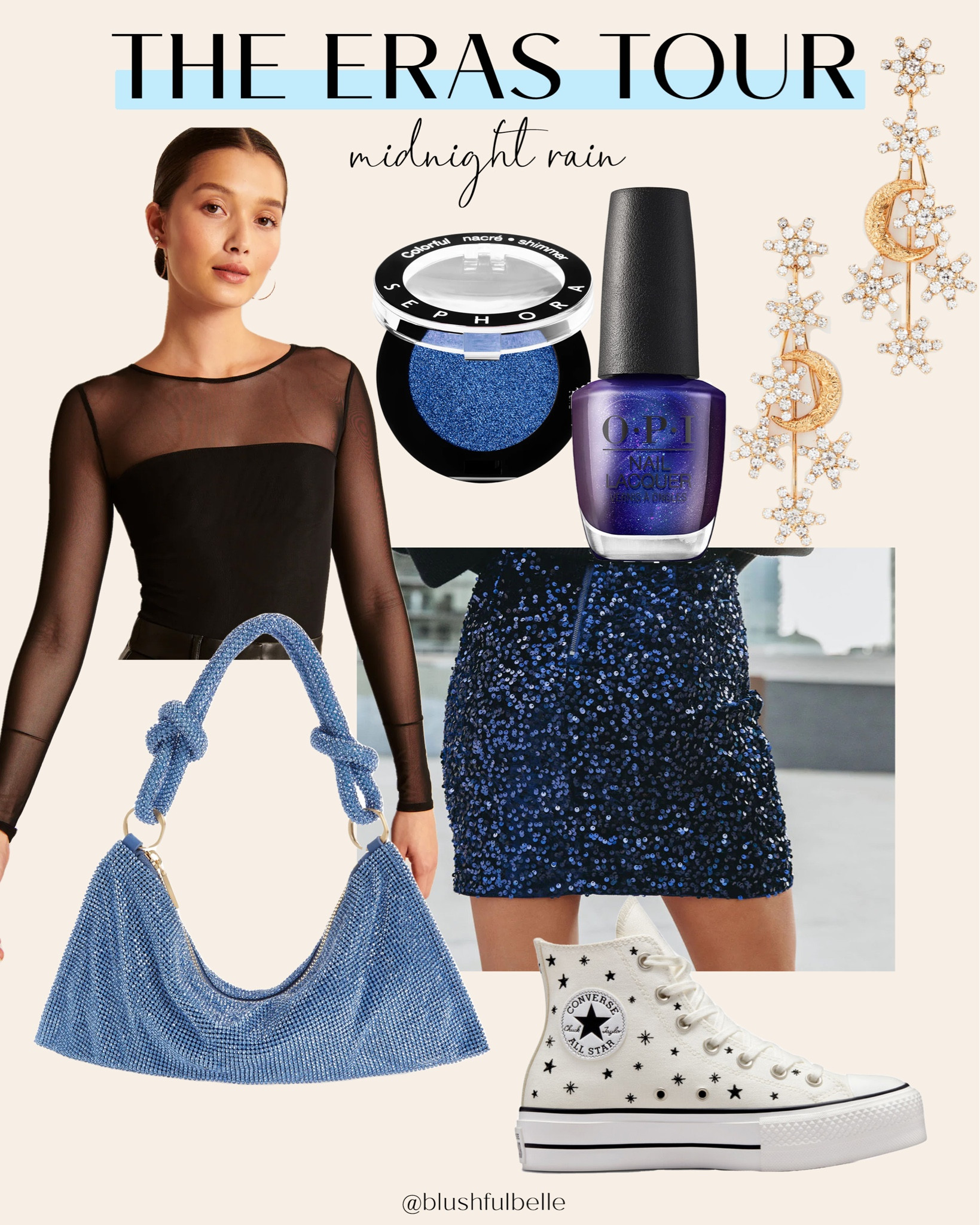 Taylor Swift | The Eras Tour Outfit Ideas: Midnight Rain | sequin skirt, winter outfit ideas, holiday outfit, sparkly outfit, concert outfit, midnight blue, converse outfit 

#LTKshoecrush #LTKunder100 #LTKHoliday