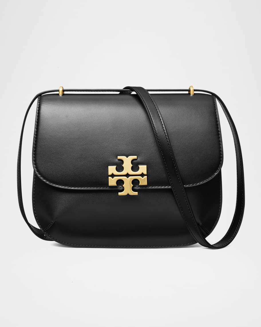 Tory Burch Eleanor Leather Slim Saddle Crossbody Bag | Neiman Marcus