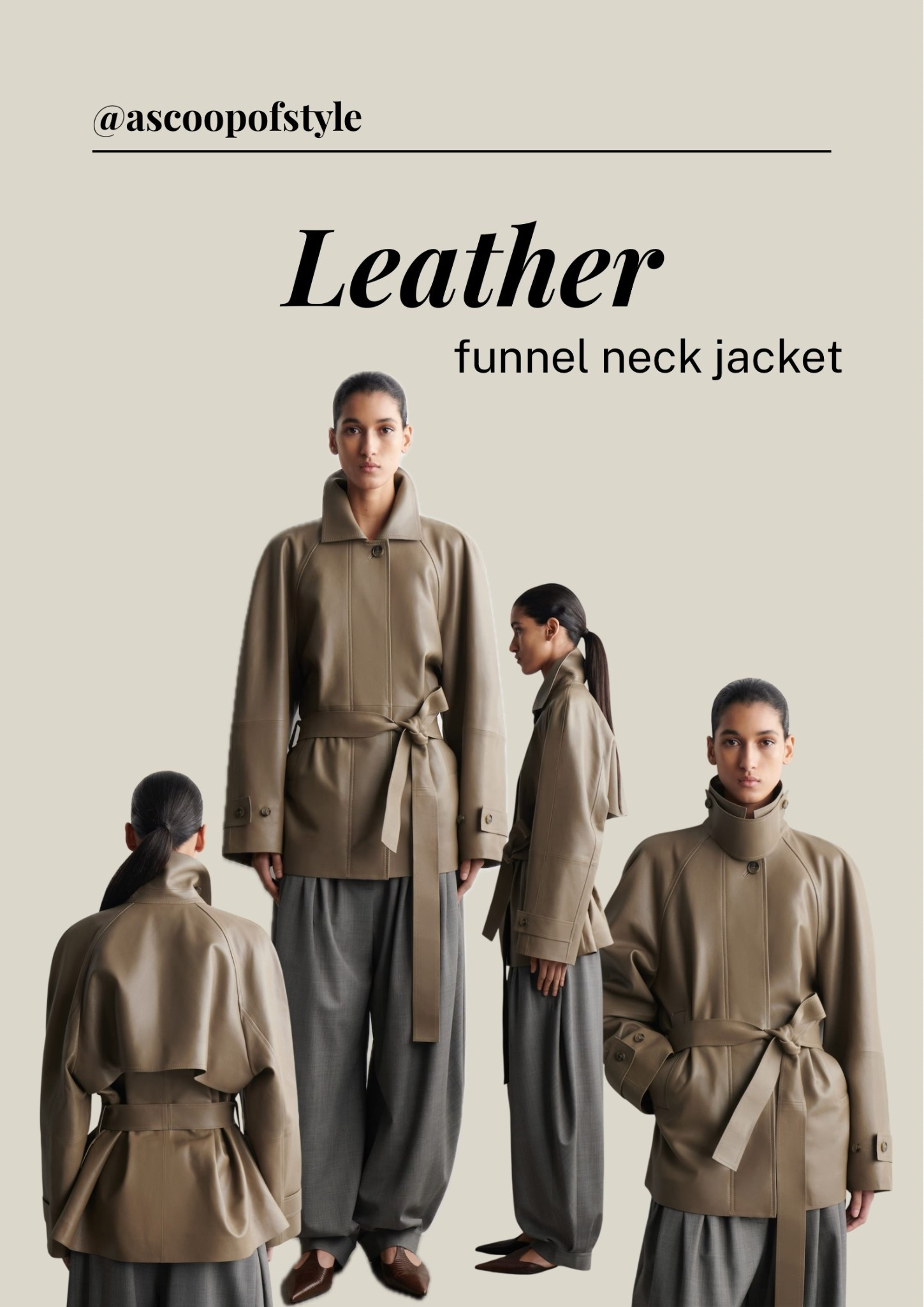 This one is more on the pricey side but this is a real investment ! I love it ✨ #leatherjacket #cos #funneljacket

#LTKootd #LTKSeasonal #LTKWorkwear