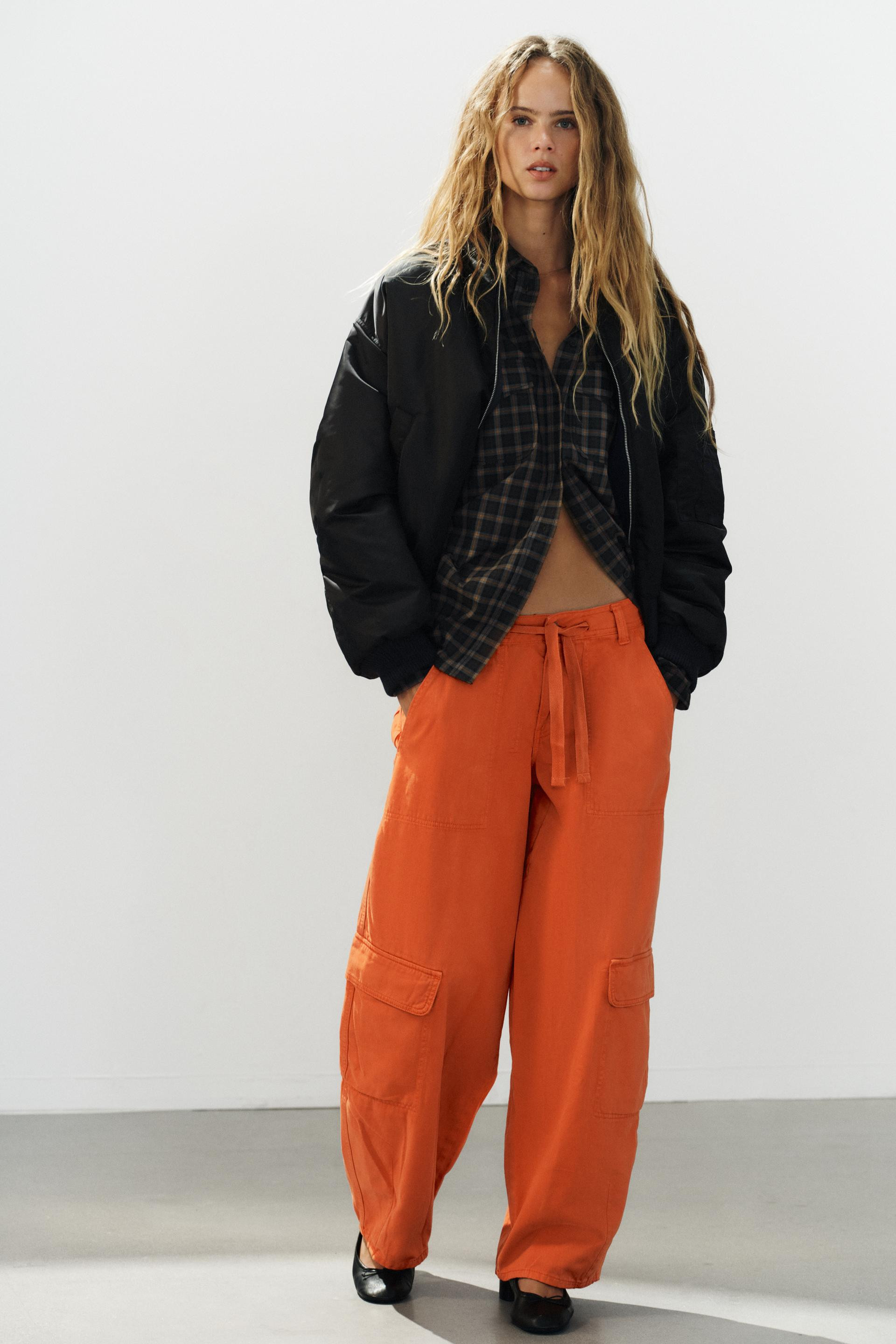 Zara - Reversible Oversized Bomber Jacket - Blue / Black - Xl - Woman | Zara US