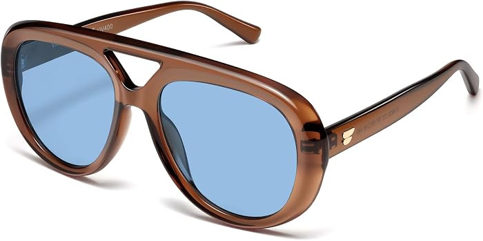 VANLINKER Oversized Polarized Aviator Sunglasses for Women Men VL9925 | Amazon (US)