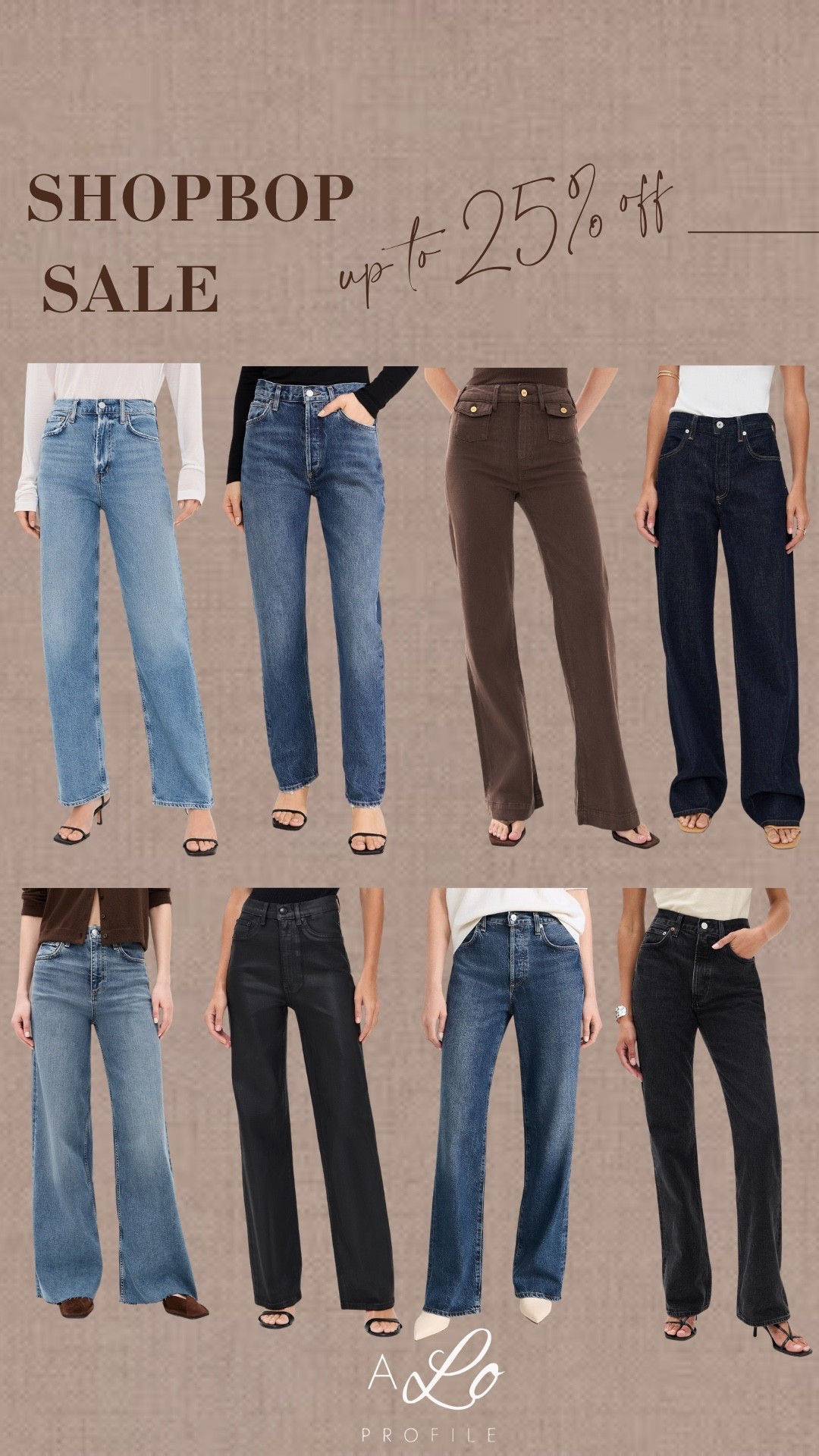 Shopbop annual fall sale is here! Up to 25% off so many fall fashion finds. Here's my roundup of fall denim on sale✨