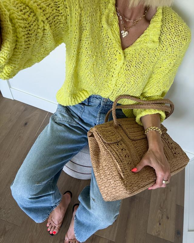 BDG Bridget Cotton Slub Knit Oversized Cardigan | Urban Outfitters (US and RoW)