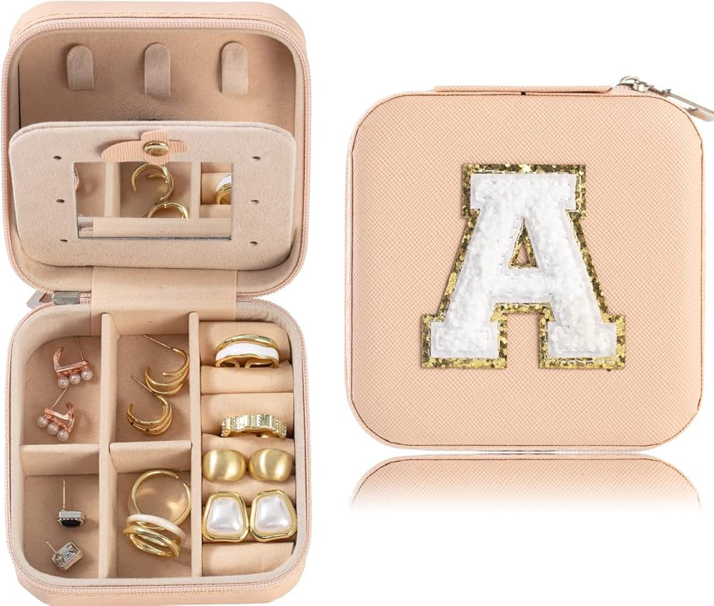 Travel Jewelry Case for Women, Small Jewelry Travel Case, Mini Jewelry Case, Birthday Gifts for W... | Amazon (US)