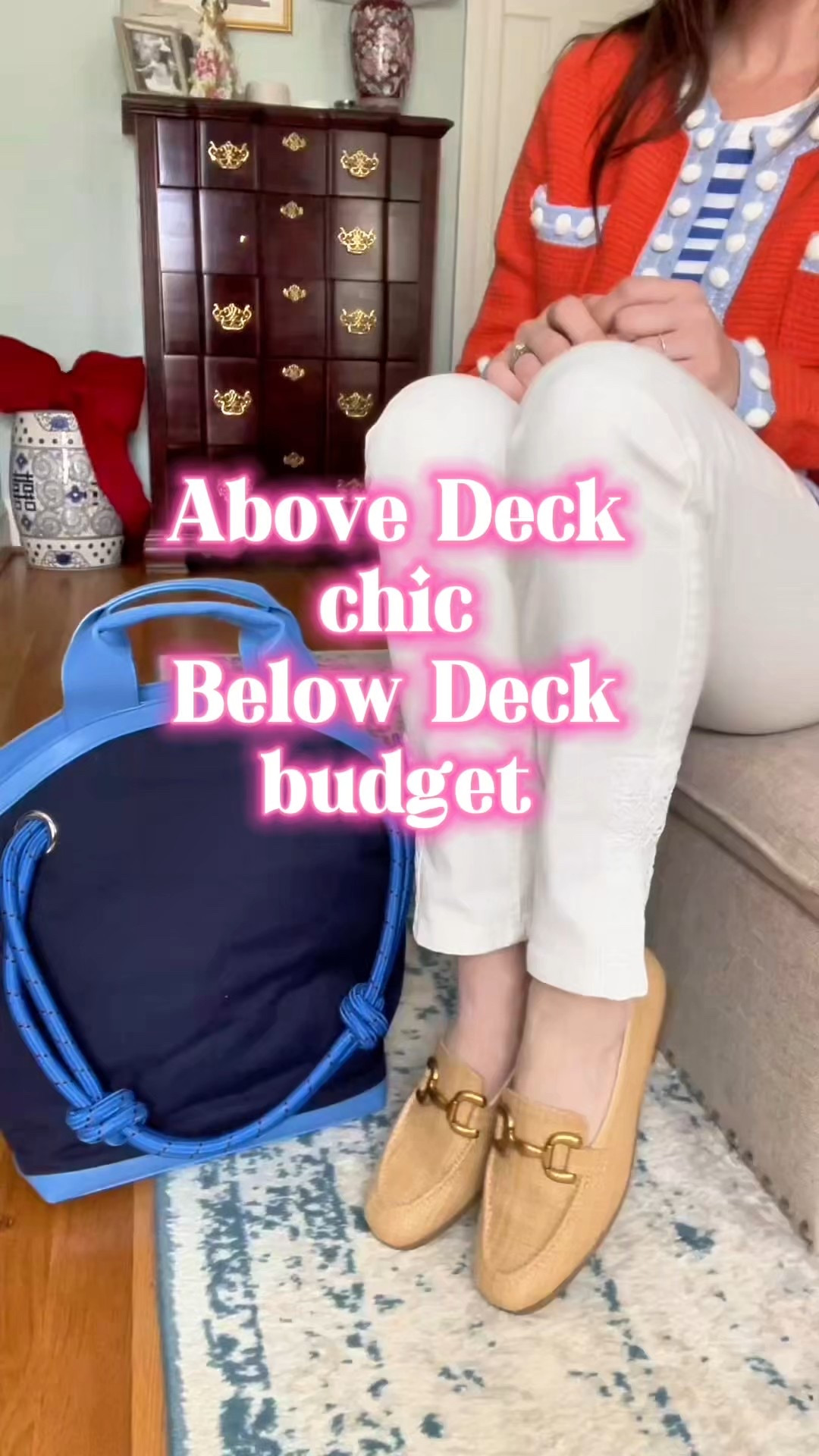 Coastal Preppy Spring Outfit 🌊🍊 Raffia Loafers & Navy Tote


Bright, coastal, and perfectly polished 💙🍊 This look mixes classic navy stripes with a statement orange cardigan trimmed in the prettiest light blue detail for that fresh spring pop. I paired it with crisp white high-rise jeans, chic raffia loafers, and a navy canvas tote with rope handles for an effortless nautical vibe.

The woven headband and pearl studs pull everything together for that timeless preppy finish ✨ This is such an easy outfit formula for lunch dates, spring break travel days, errands, or coastal getaways.

Everything is linked — including my tote, loafers, headband, cardigan, striped tee, and white jeans 💙

Spring outfit idea, preppy style, coastal chic outfit, navy and orange outfit, raffia loafers, woven headband, white high rise jeans, striped tee outfit, nautical spring look, classic feminine style

#LTKOver40 #LTKootd #LTKPetite