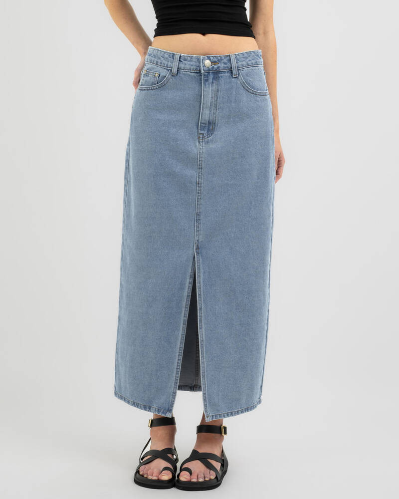 Adelaide Maxi Denim Skirt | City Beach