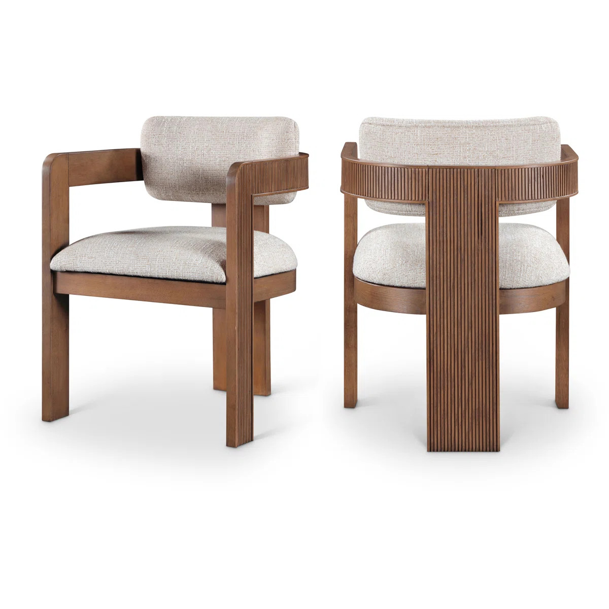 Sacha Frink Upholstered Dining Arm Chair (Set of 2) | Wayfair North America