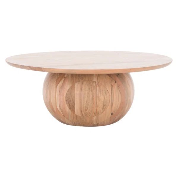 Gabribella Solid Wood Pedestal Coffee Table | Wayfair Professional