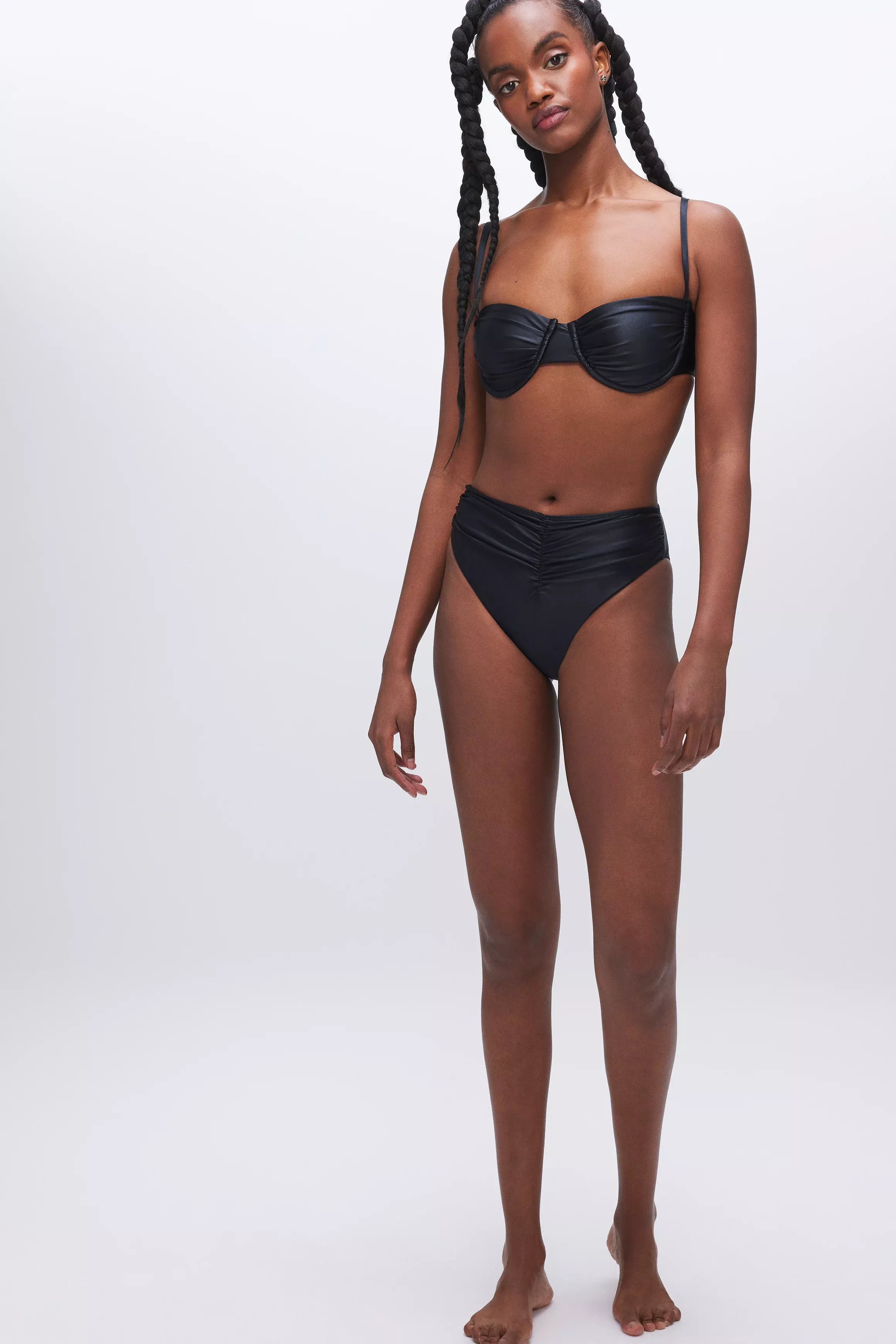 RUCHED GOOD WAIST BIKINI BOTTOM curated on LTK