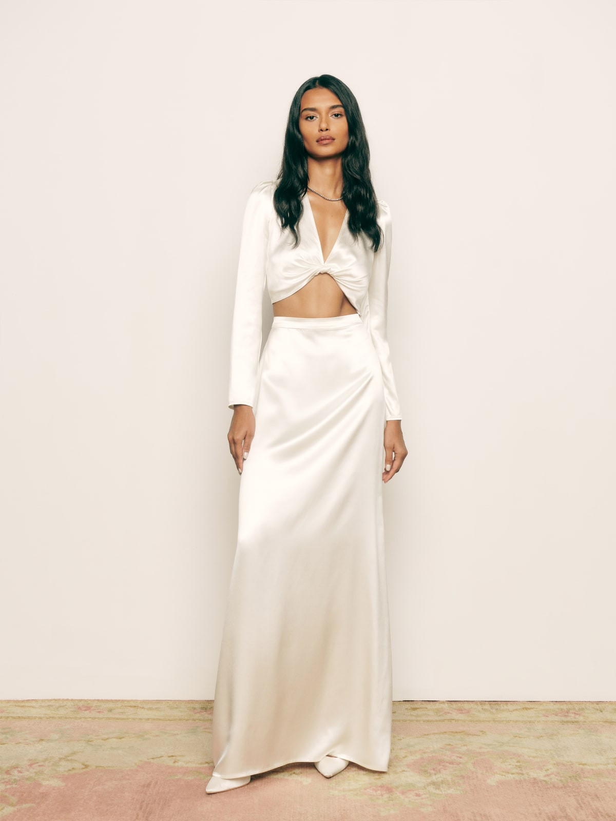 Barcelona Silk Two Piece | Reformation (Global)