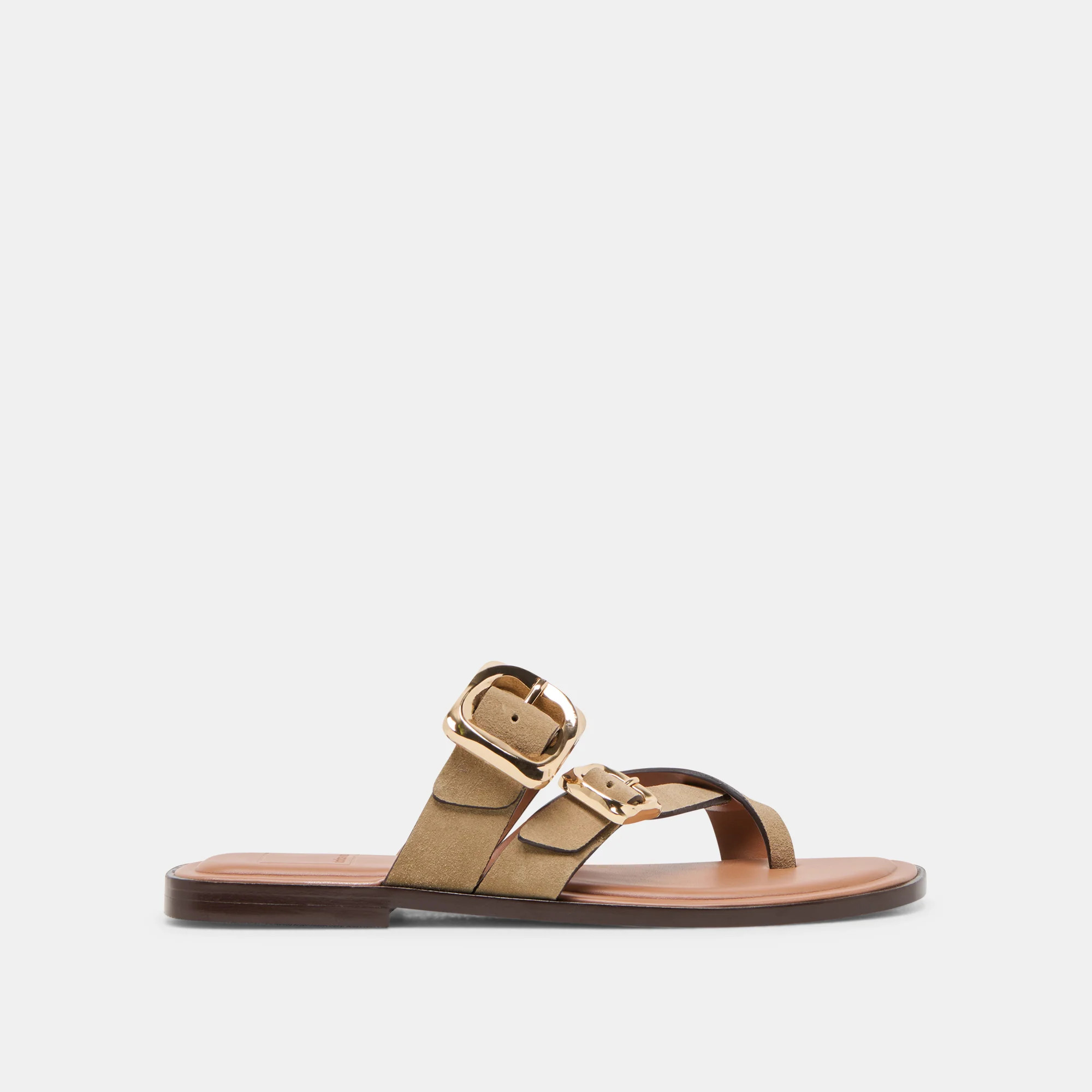 Shore Sandals Taupe Suede | DolceVita.com