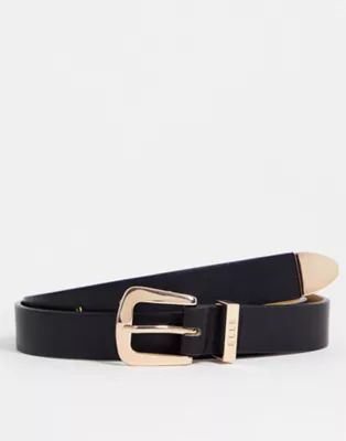 Elle logo keeper belt in black | ASOS (Global)