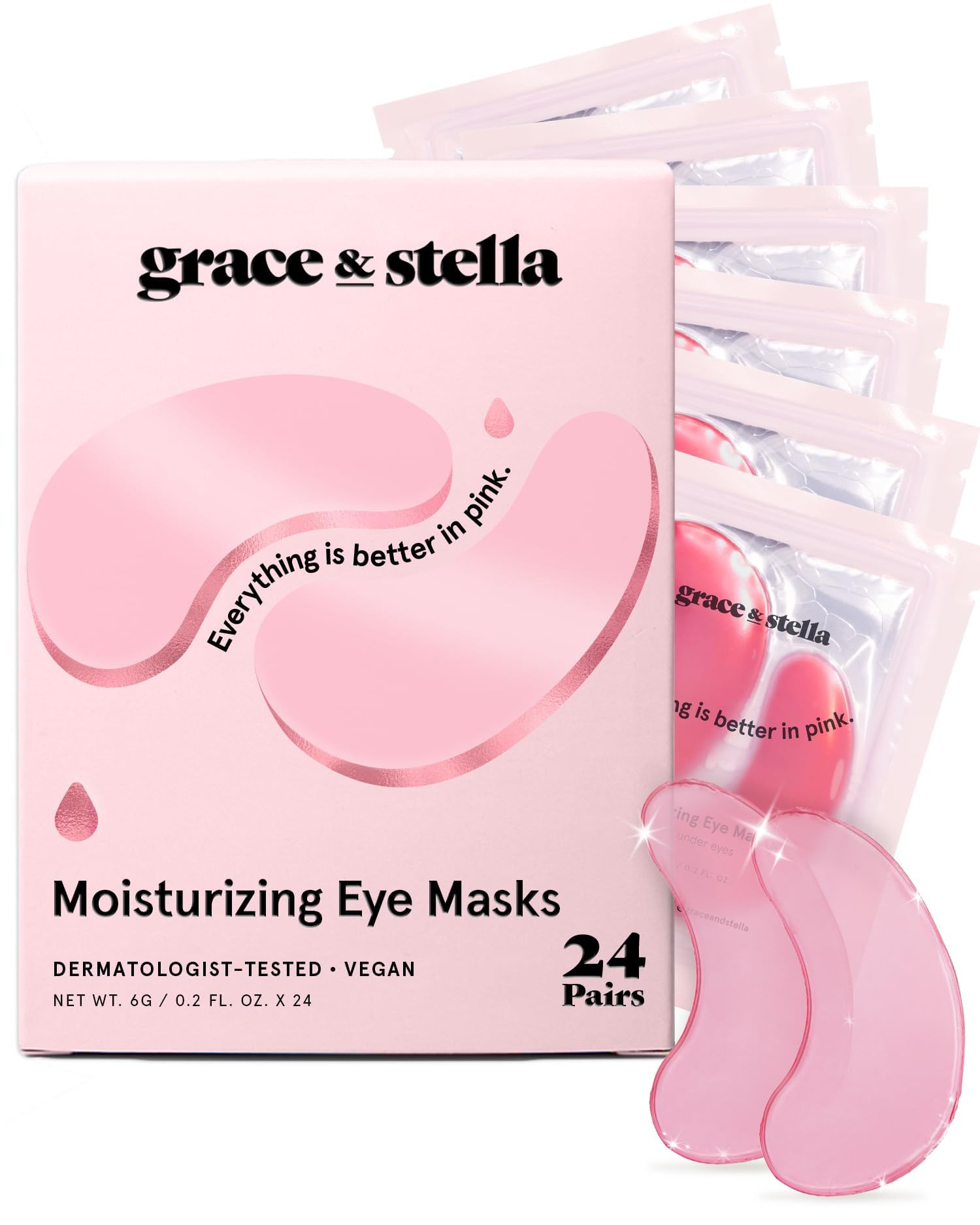 grace & stella Award Winning Under Eye Mask - Valentines Day Gifts for Her, Self Care Gifts for W... | Amazon (US)