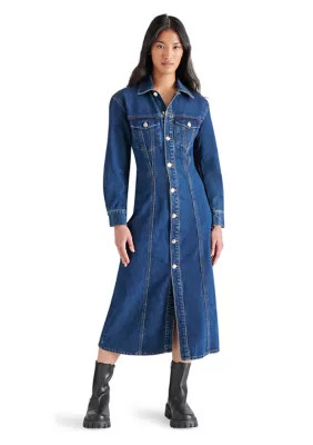 Steve Madden Women's Maxine Dress, Blue, XS | Belk